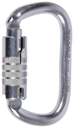 CAMP Moschettone di sicurezza connettore in acciaio CAMP 1877 chiusura keylock 