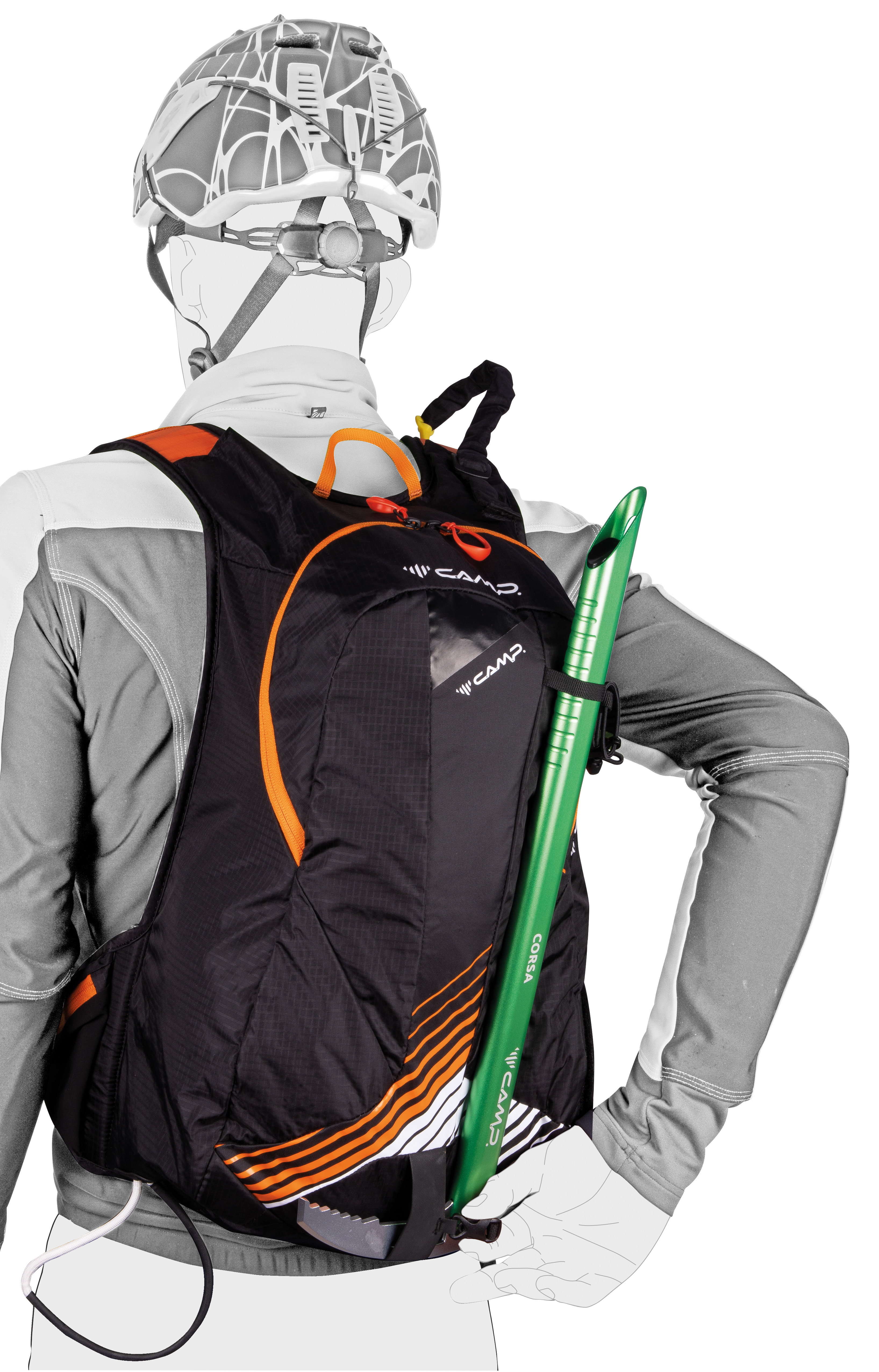 Insigne émaillé SK2384 - Ski Alpinisme / Sac à Dos - Cuivre, Fabriqué En France (Occasion)